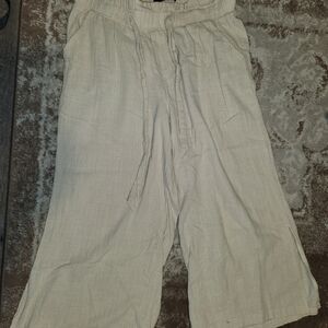 Rewash Women's Cream Wide Leg Pants